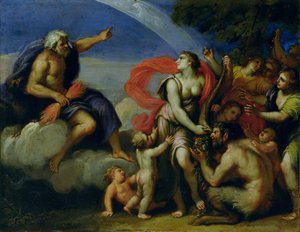 Júpiter y Pandora de Francesco Albani